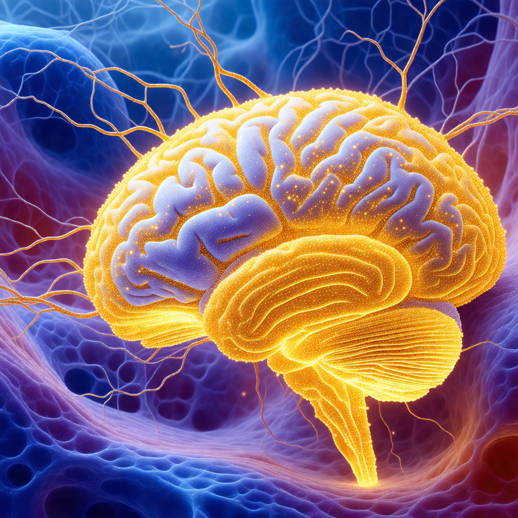 Close-up of a human brain, with a focus on the cerebral c...