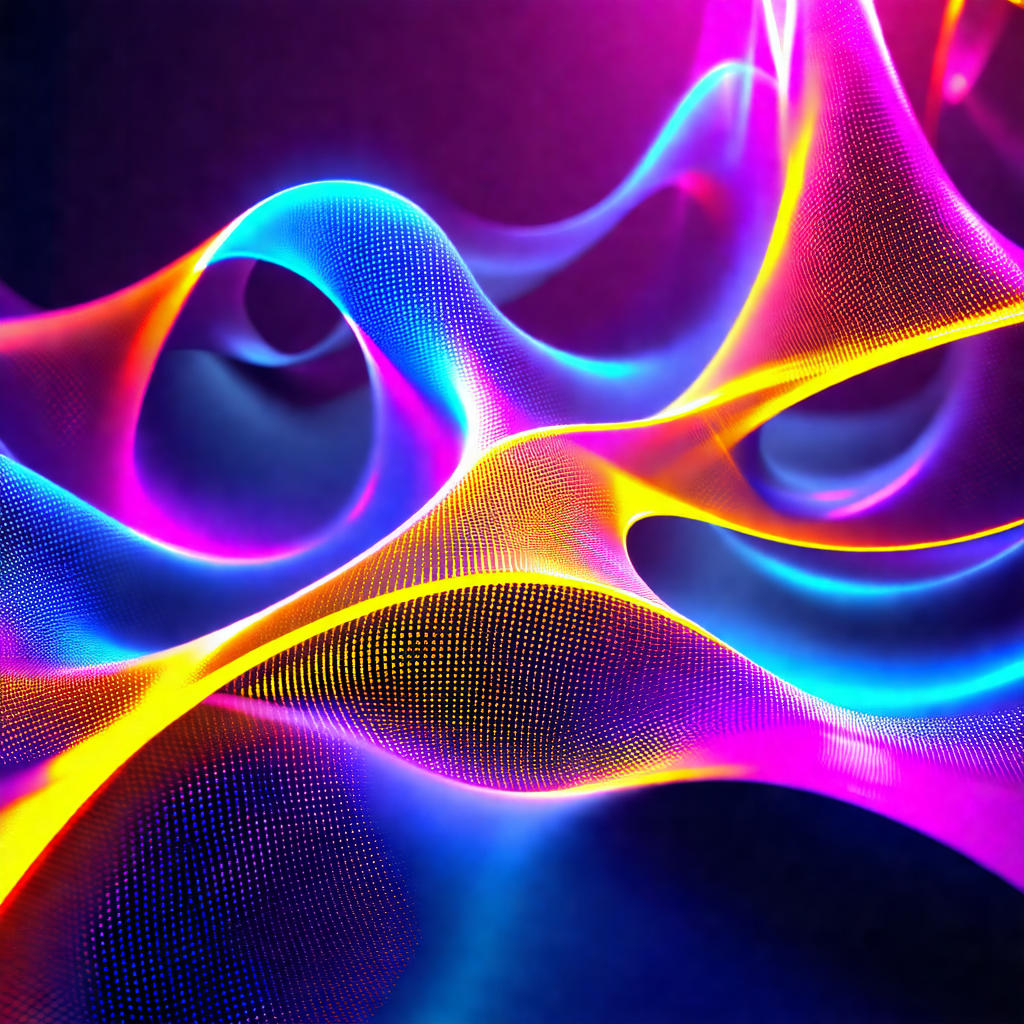Vibrant and colorful display of light, resembling a kalei...