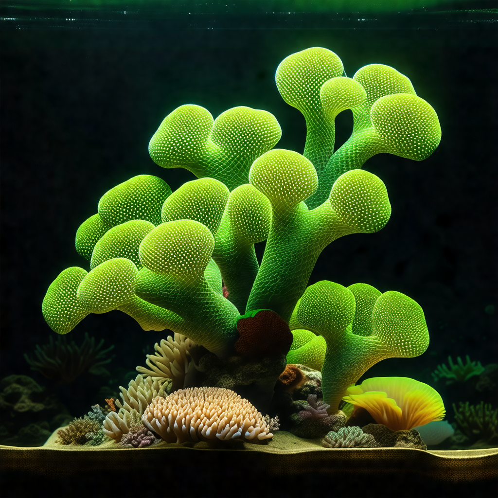 Vibrant aquarium filled with a variety of colorful sea cr...
