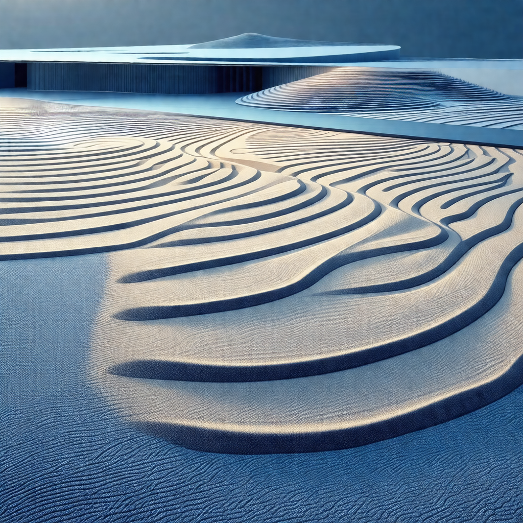 Large sandy beach with a few hills and dunes
