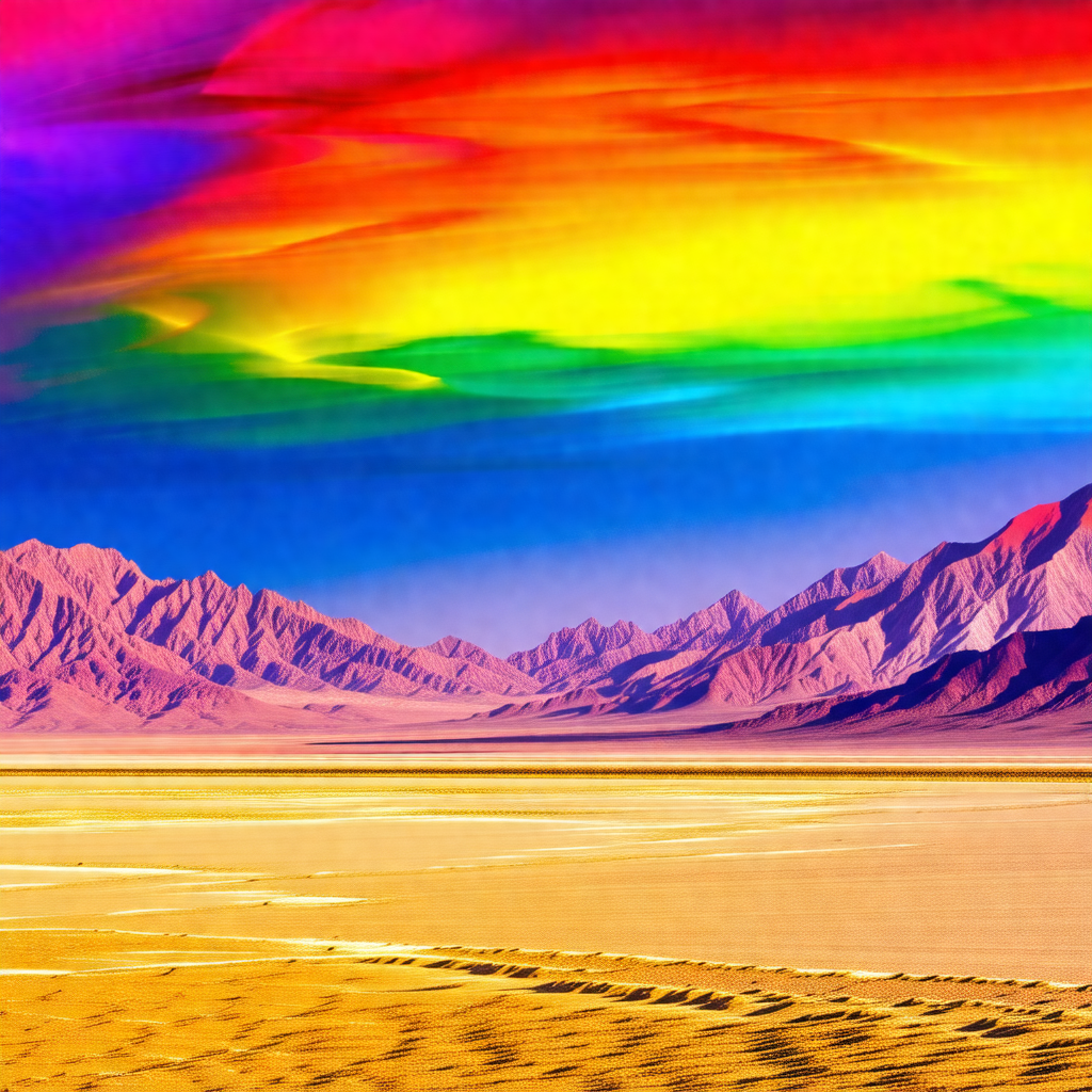 Beautiful landscape with a mountain range in the background