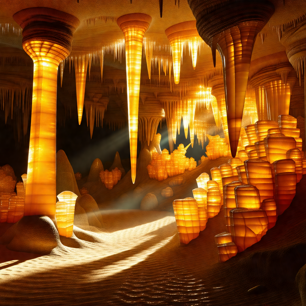Cave with a long, narrow passage