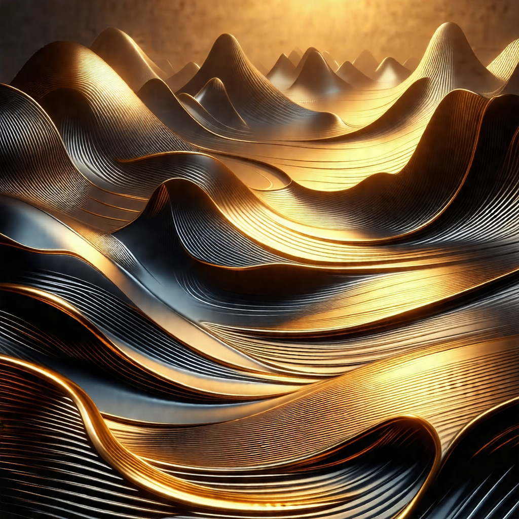 Large, intricate sculpture made of metal
