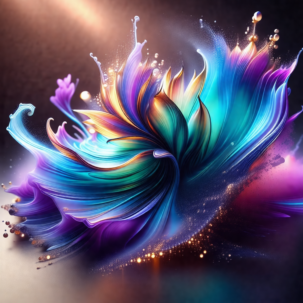 Vibrant and colorful flower with a purple and blue hue