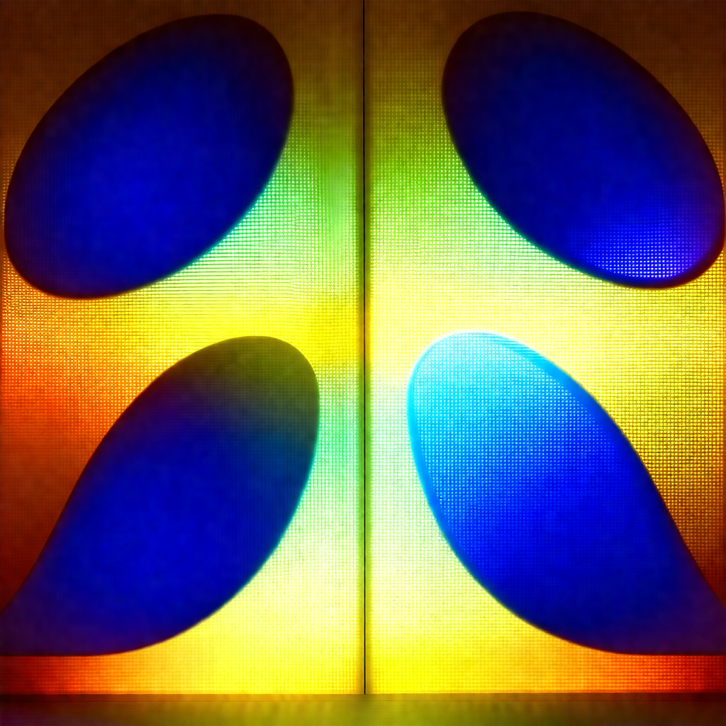 Large, colorful, and abstract art piece that resembles a ...
