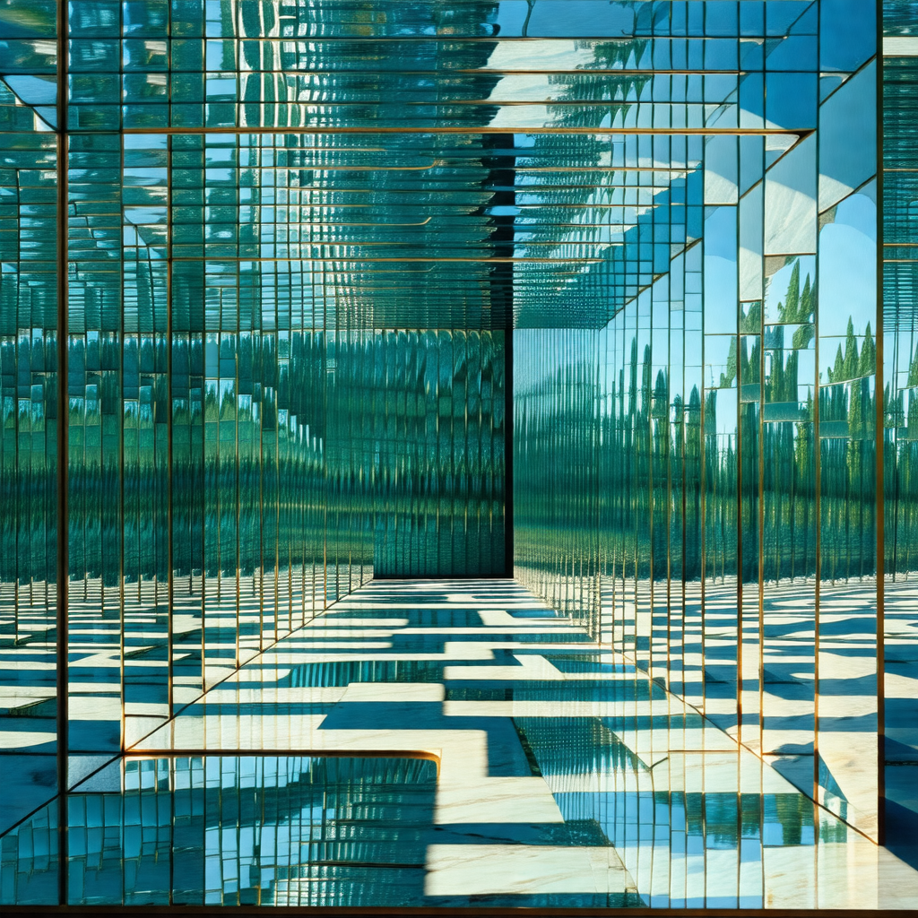 Large glass building with a reflective surface