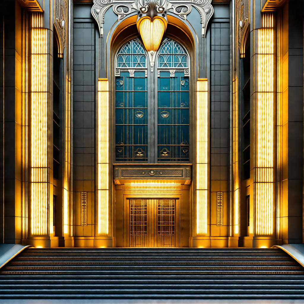 Large, ornate building with a grand entrance