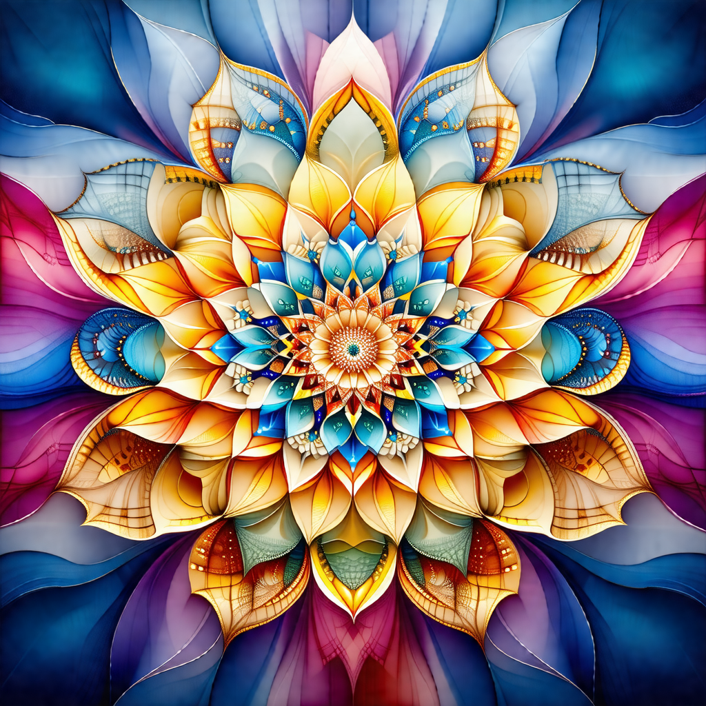 Vibrant and colorful flower with a yellow center
