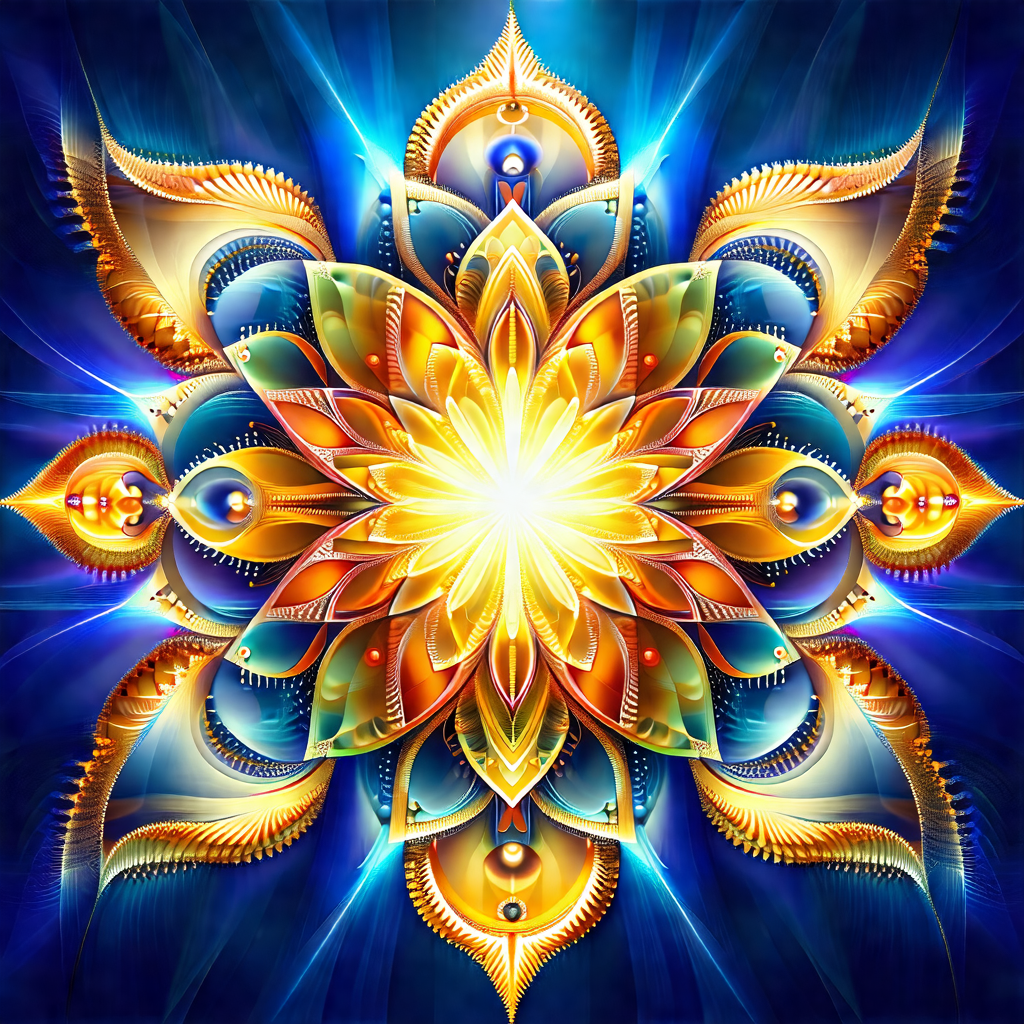 Vibrant and colorful flower with a yellow center
