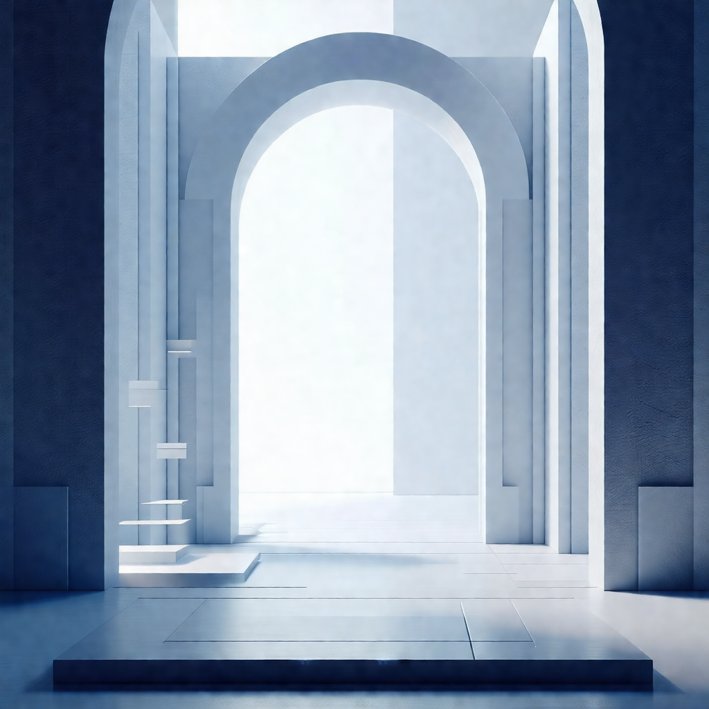 Large, open, and empty room with a large archway