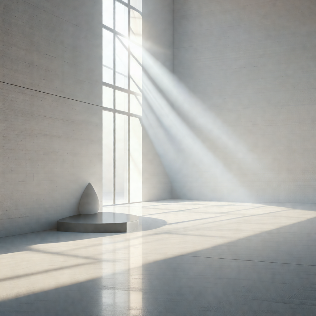 Large, empty room with a white color scheme