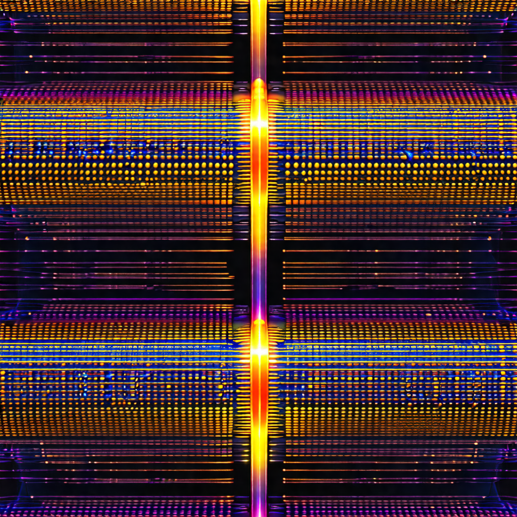 Close-up of a colorful, abstract design that resembles a ...