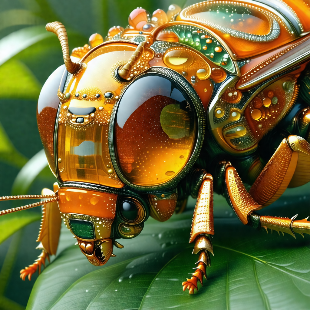 Large, colorful, and intricately designed insect, possibl...