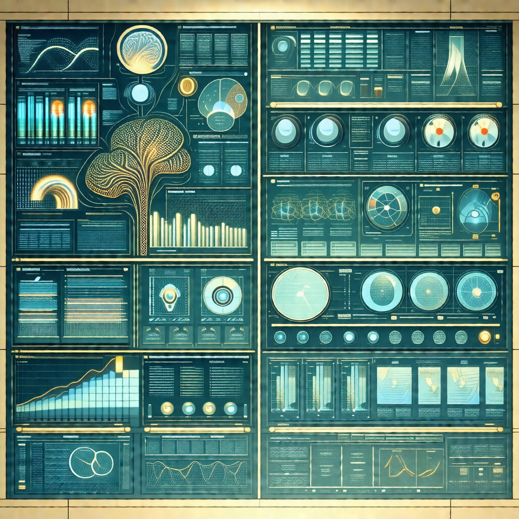 Large, detailed illustration of various computer-related ...