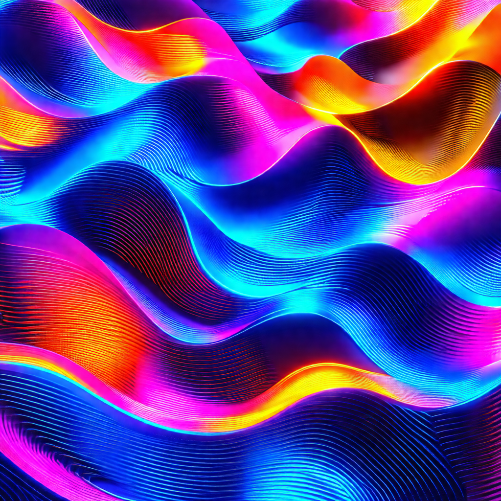 Vibrant and colorful display of light, resembling a water...
