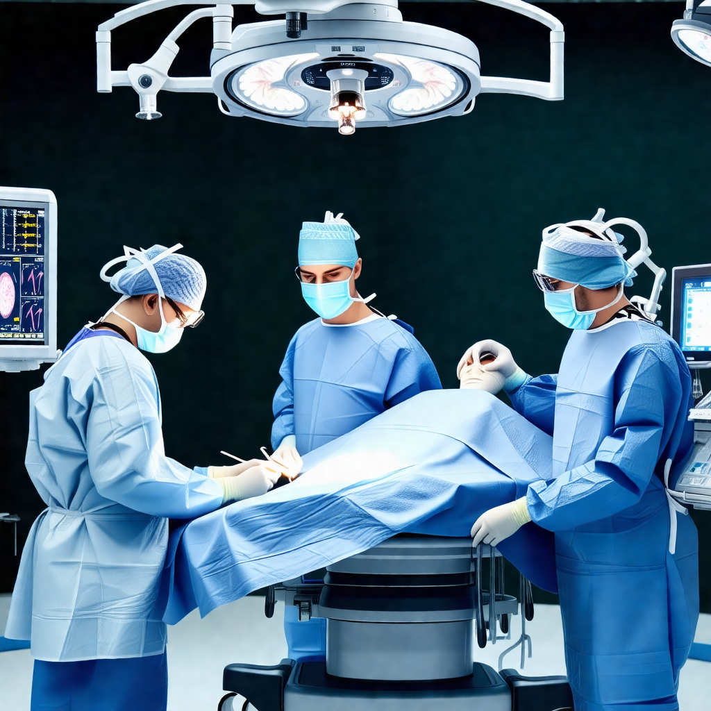 Group of doctors working together in a hospital setting