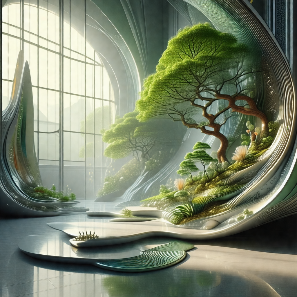 3d computer-generated artwork featuring a large tree with...