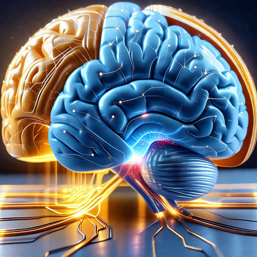 Close-up of a human brain, showcasing its intricate struc...
