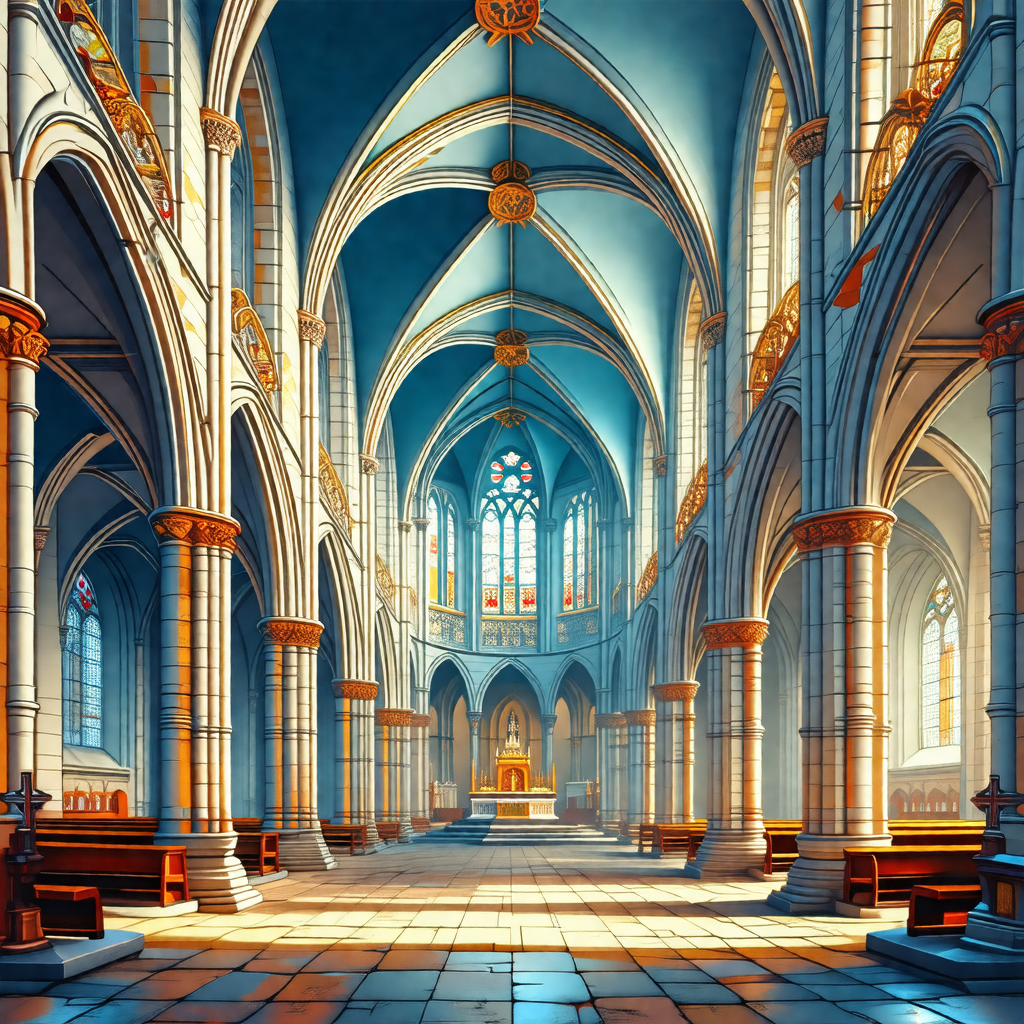 Beautifully drawn, colorful, and detailed illustration of...
