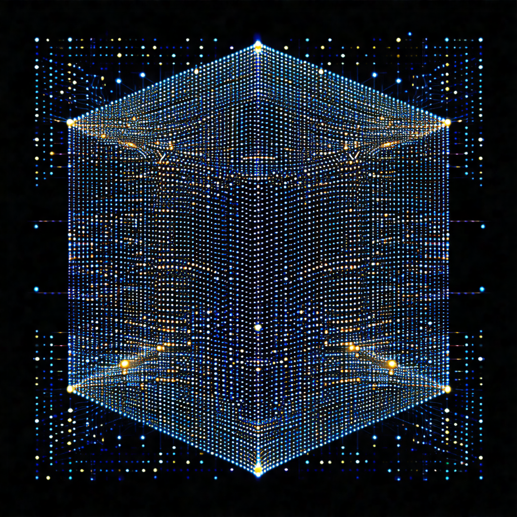 Close-up of a blue and yellow patterned object, possibly ...