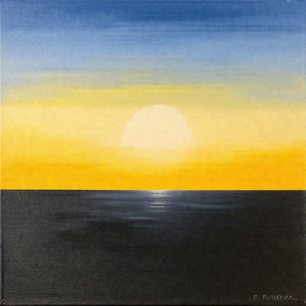 Beautiful sunset over the ocean