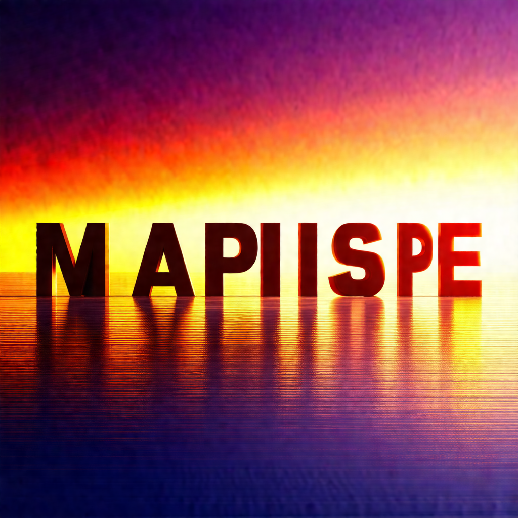 Close-up of a word, "mapispe," written in red letters