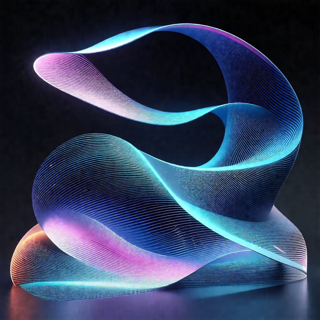 Large, colorful sculpture made of metal