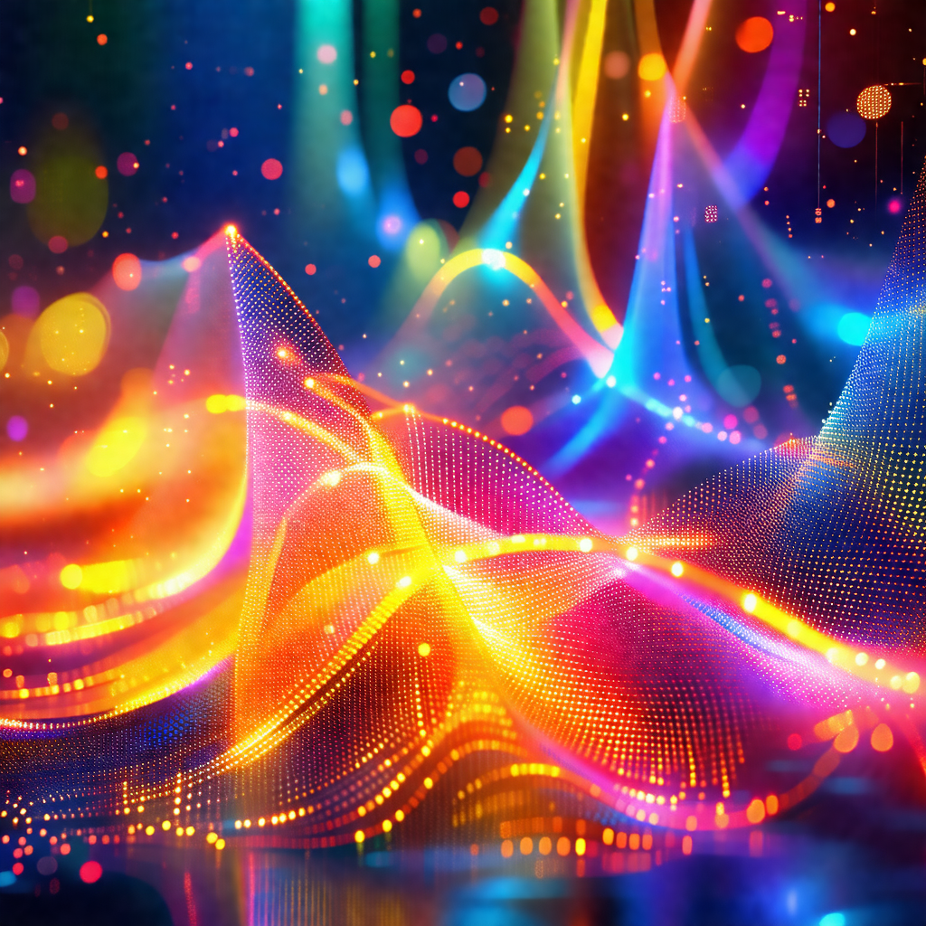 Colorful and vibrant display of light and color
