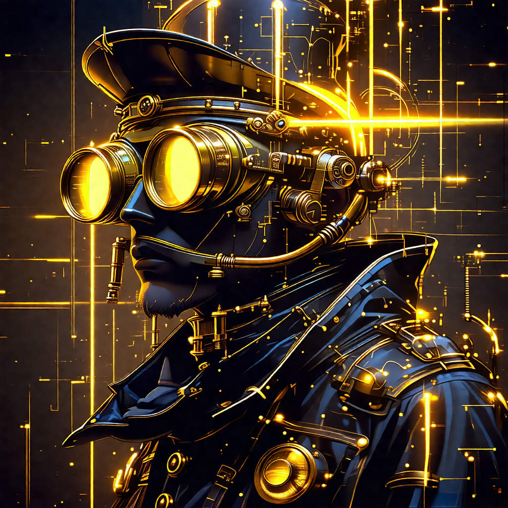 Man wearing a futuristic, high-tech suit with a helmet on...