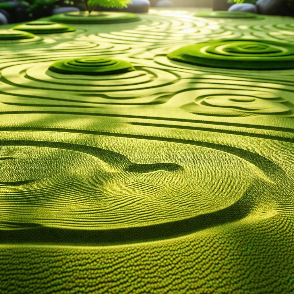 Lush green field with a variety of grassy hills and valleys