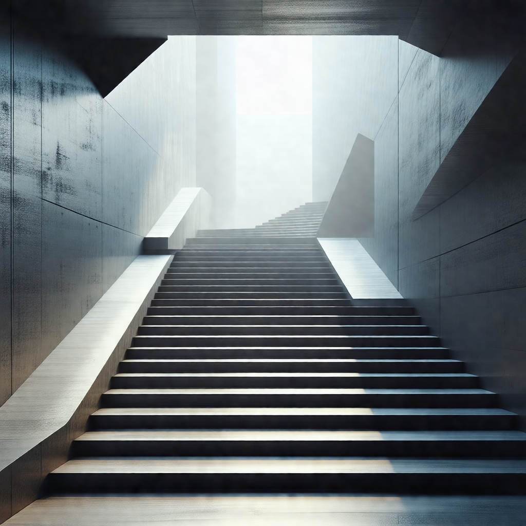 Staircase with a total of 12 steps