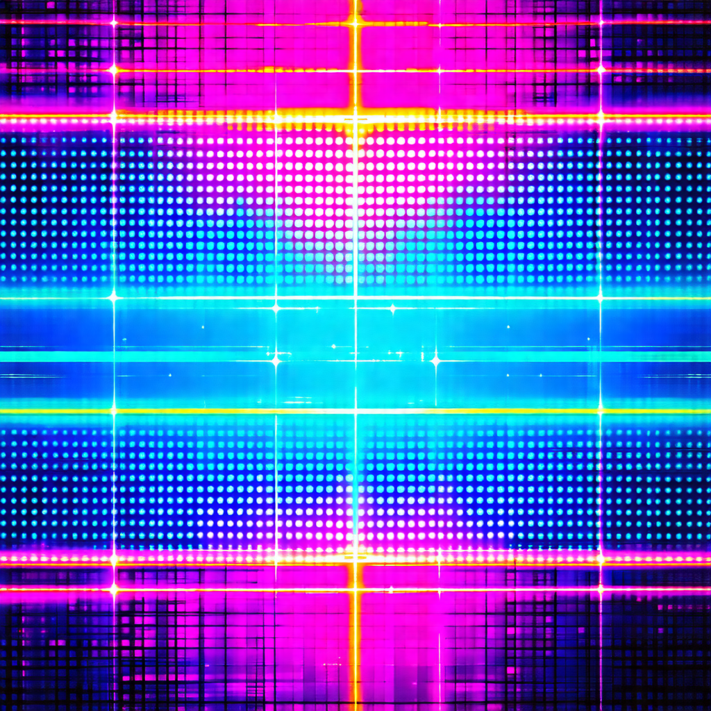 Close-up of a colorful, abstract design that resembles a ...
