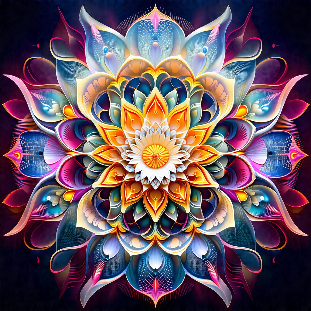 Vibrant and colorful flower, likely a sunflower, with a y...