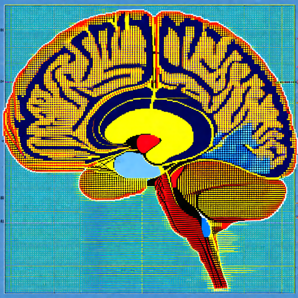 Close-up of a human brain, with a focus on the frontal lobe