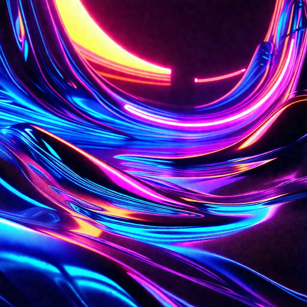 Vibrant, colorful, and abstract design that resembles a s...