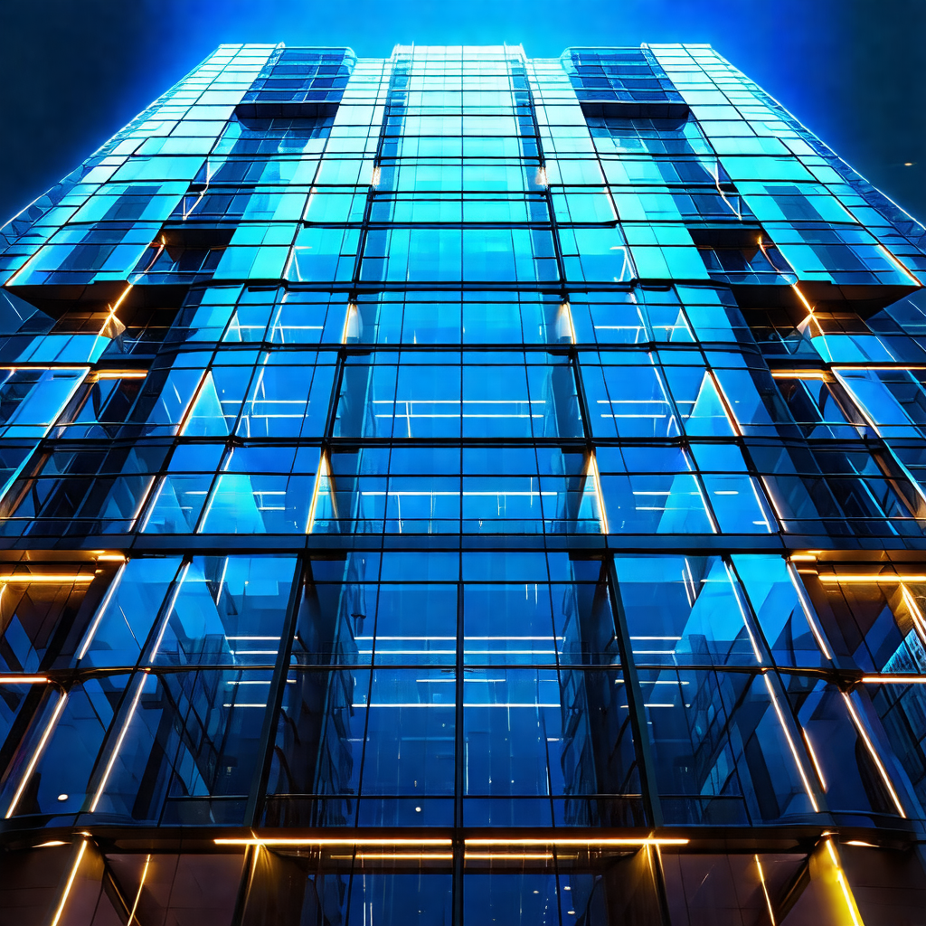Tall building with a large number of windows