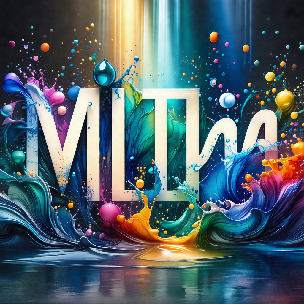 Colorful and artistic representation of the word "mlite