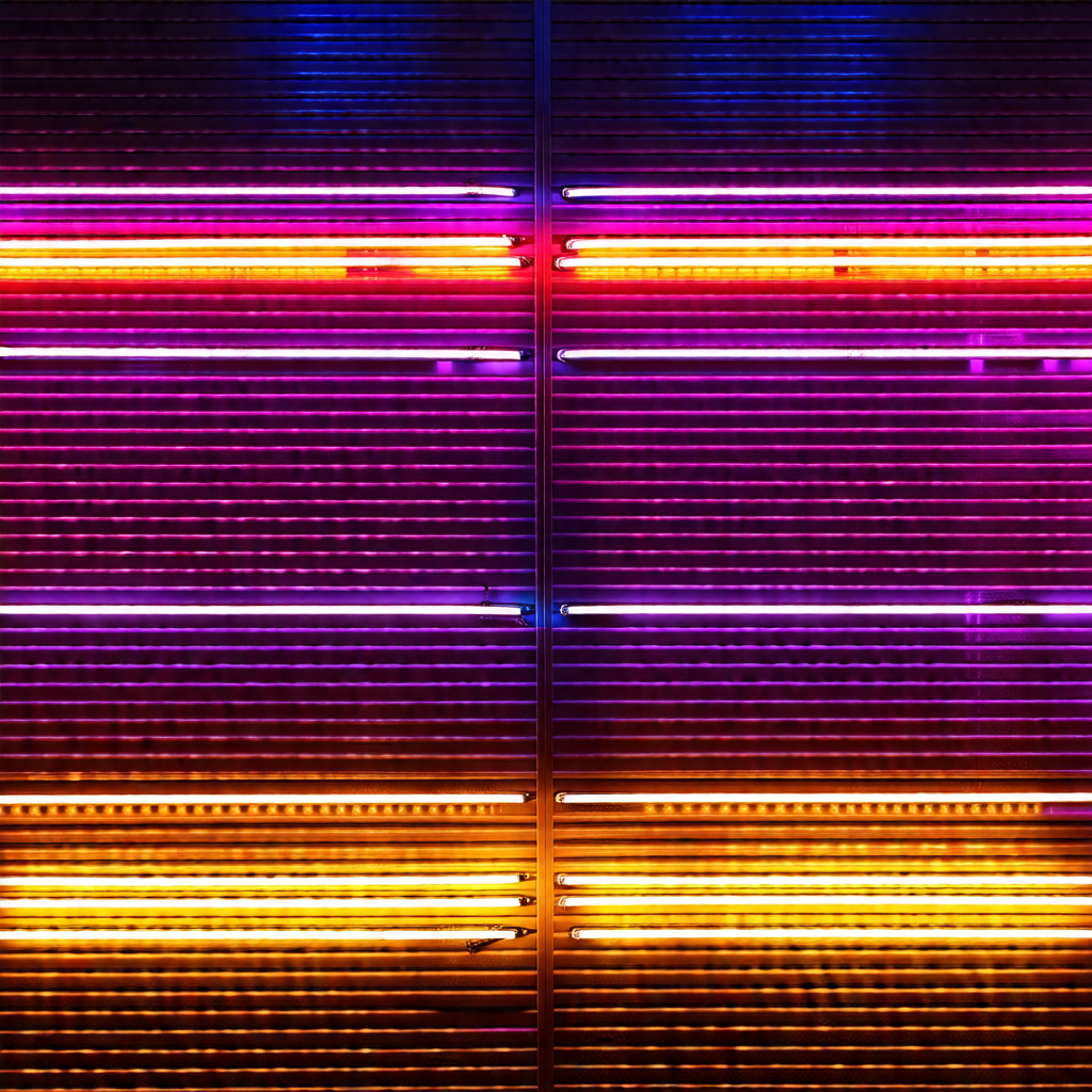 Colorful display of lights, possibly a neon sign or a lig...