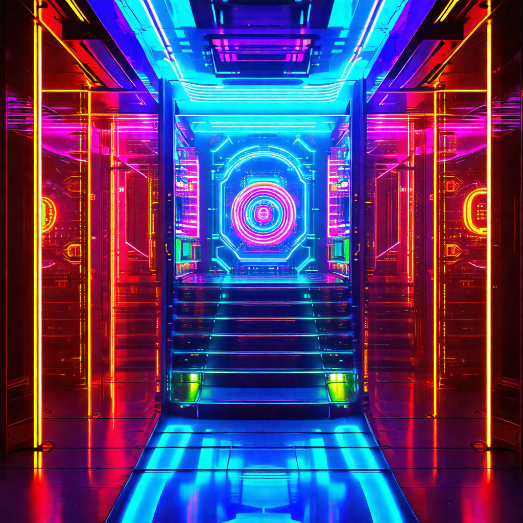 Brightly lit room with a spiral staircase in the center