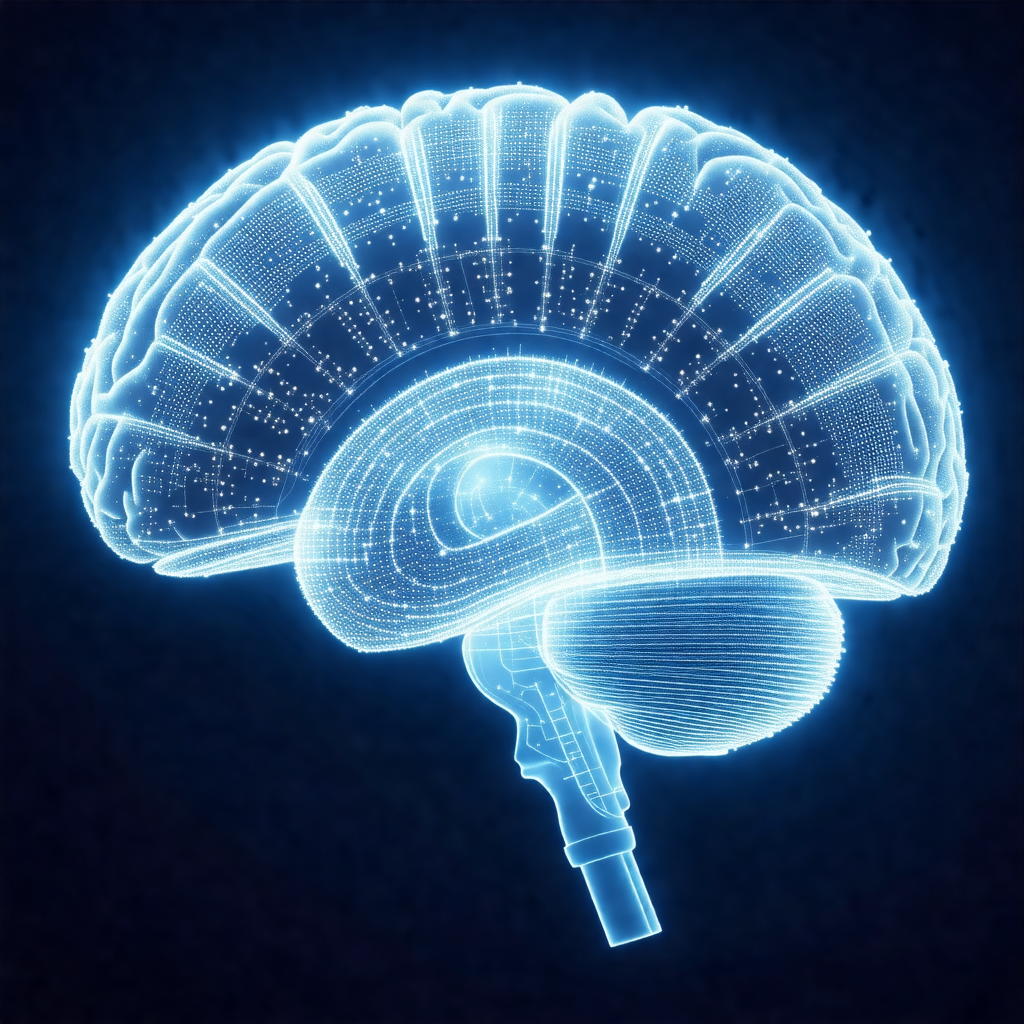 Close-up of a human brain, with a focus on the cerebral c...