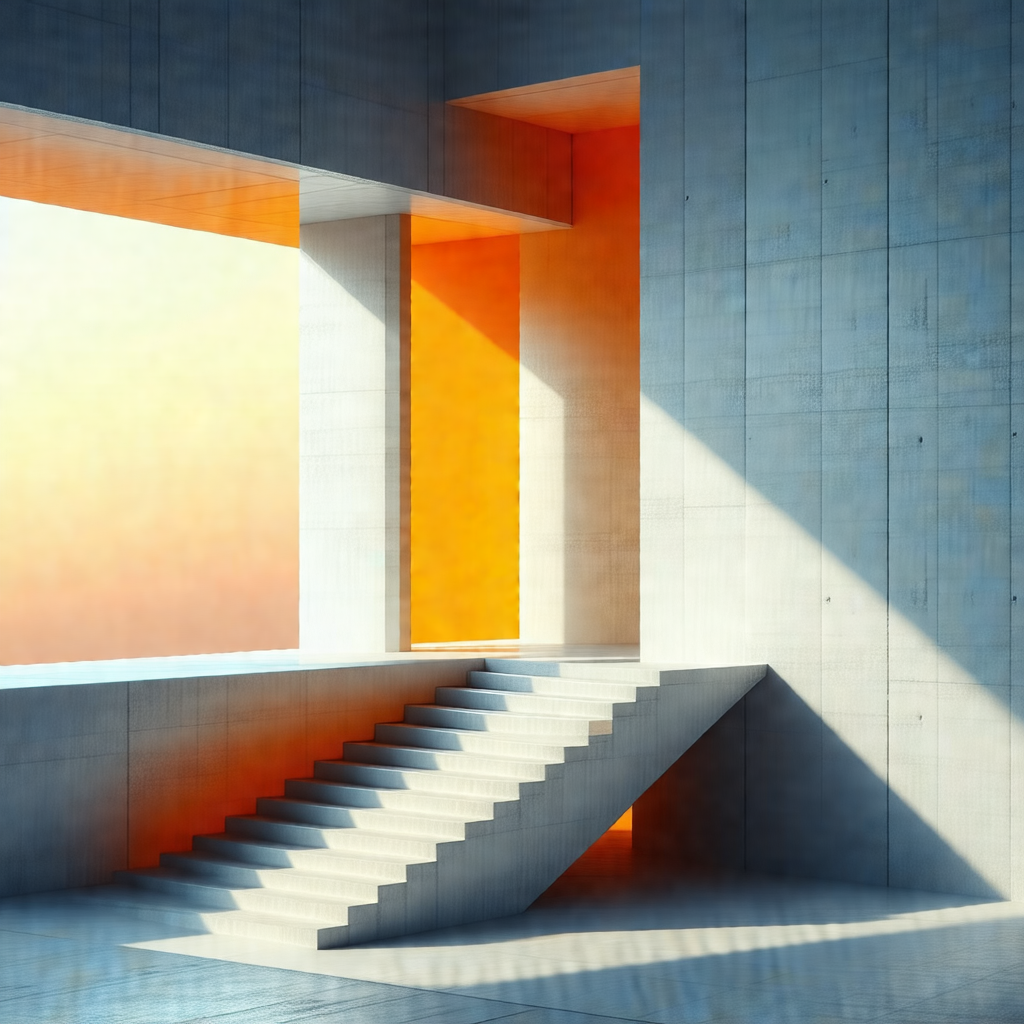 Large, open room with a large window that allows sunlight...