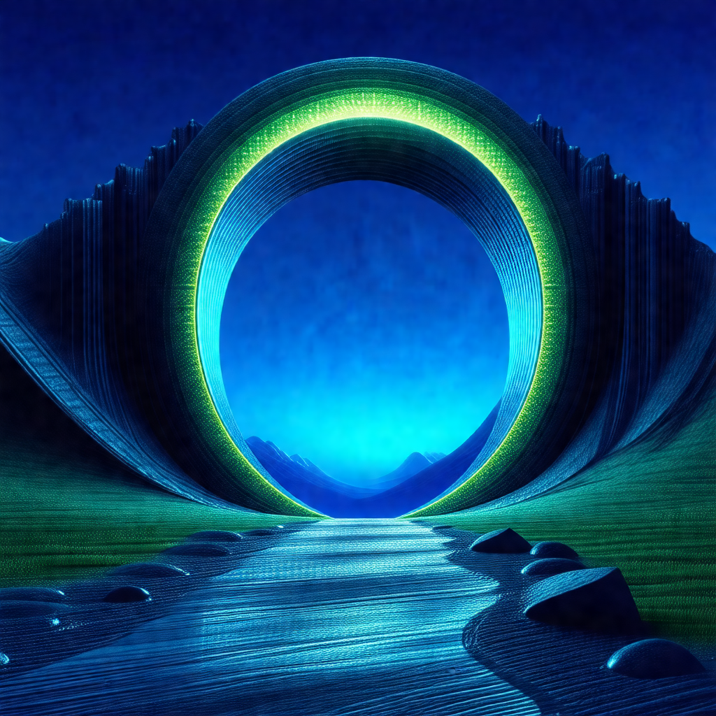 Large, circular tunnel that appears to be made of stone