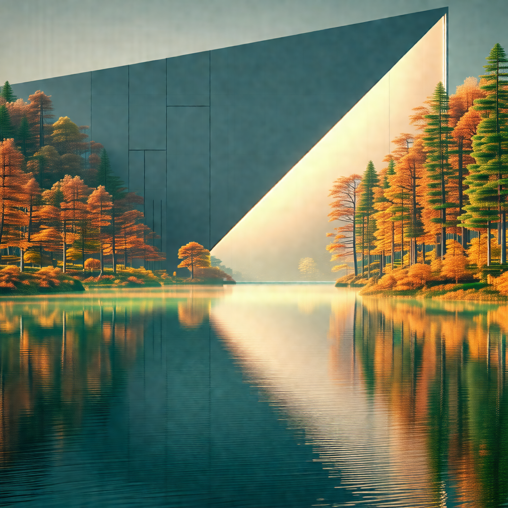 Large, modern building situated next to a body of water