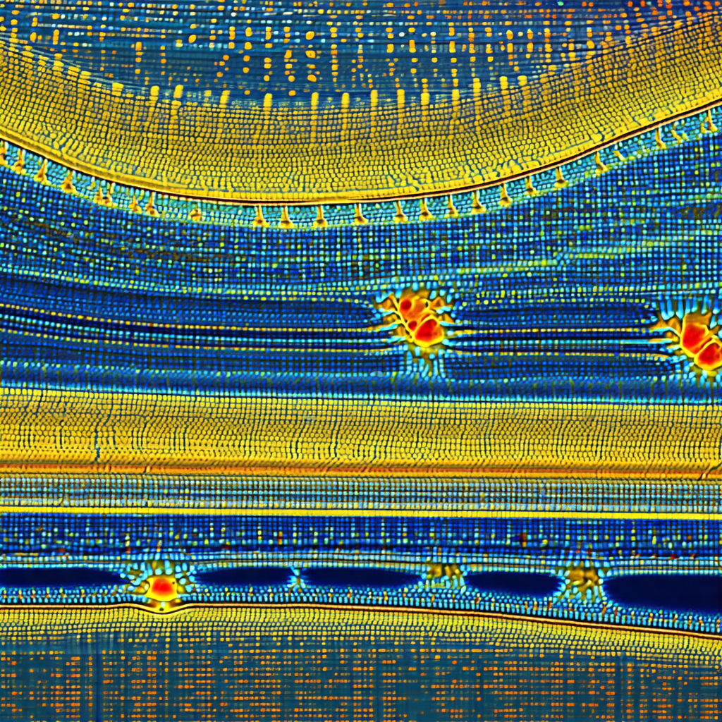 Colorful, abstract representation of a cell