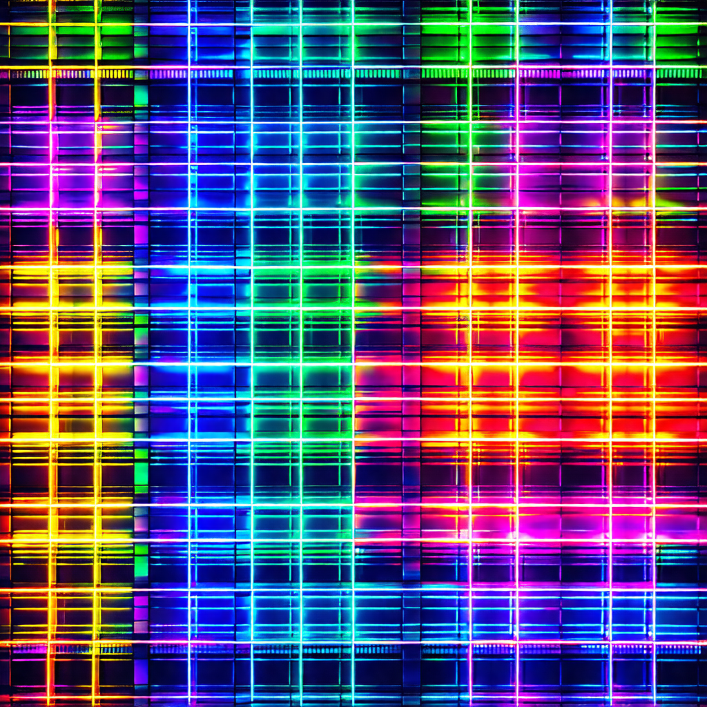 Close-up of a colorful, abstract pattern