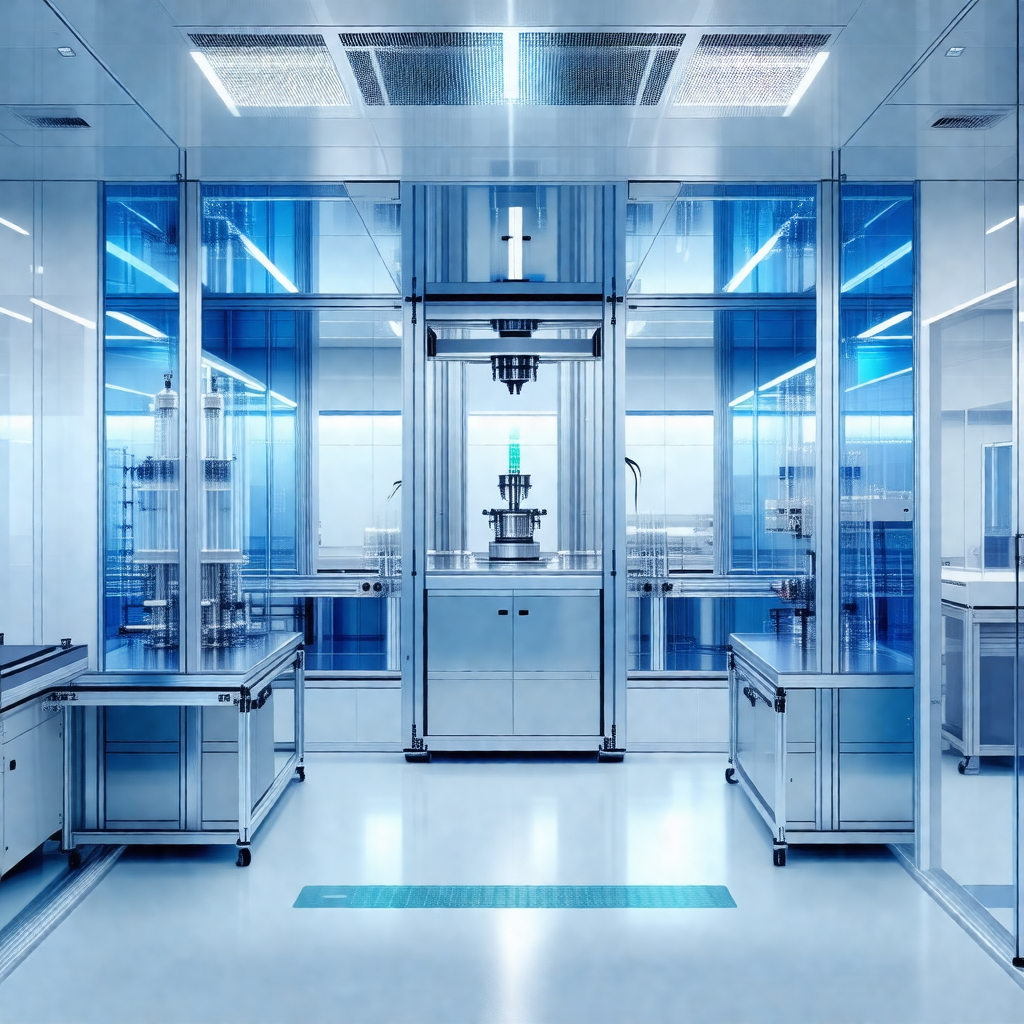 Large, clean, and well-lit laboratory with a variety of e...