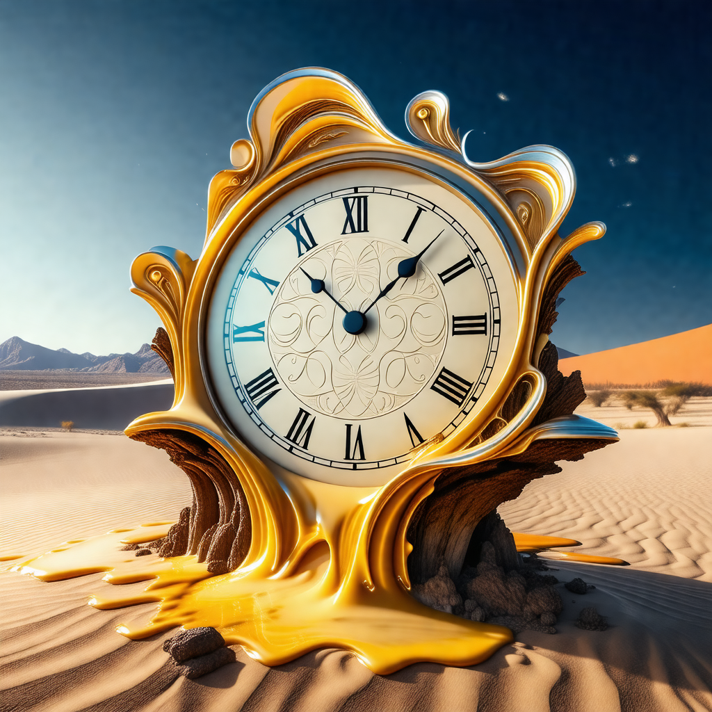 Large, intricately designed clock that is made to look li...