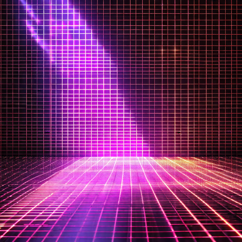 Brightly lit room with a pink glow