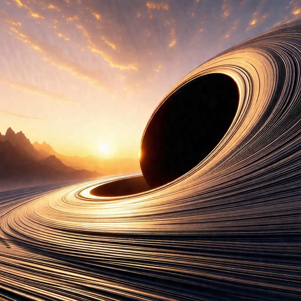 Large, curved structure that resembles a giant metal bowl...