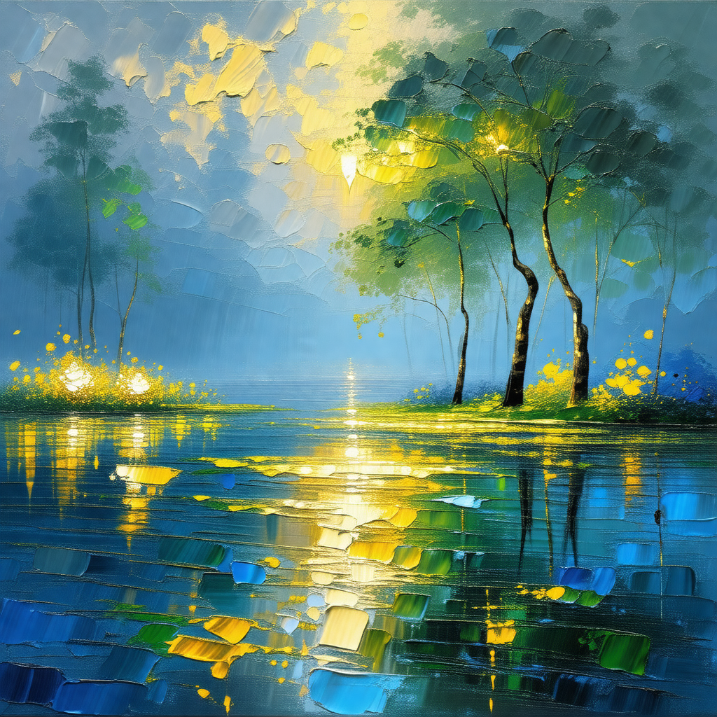 Serene scene of a river flowing through a forest